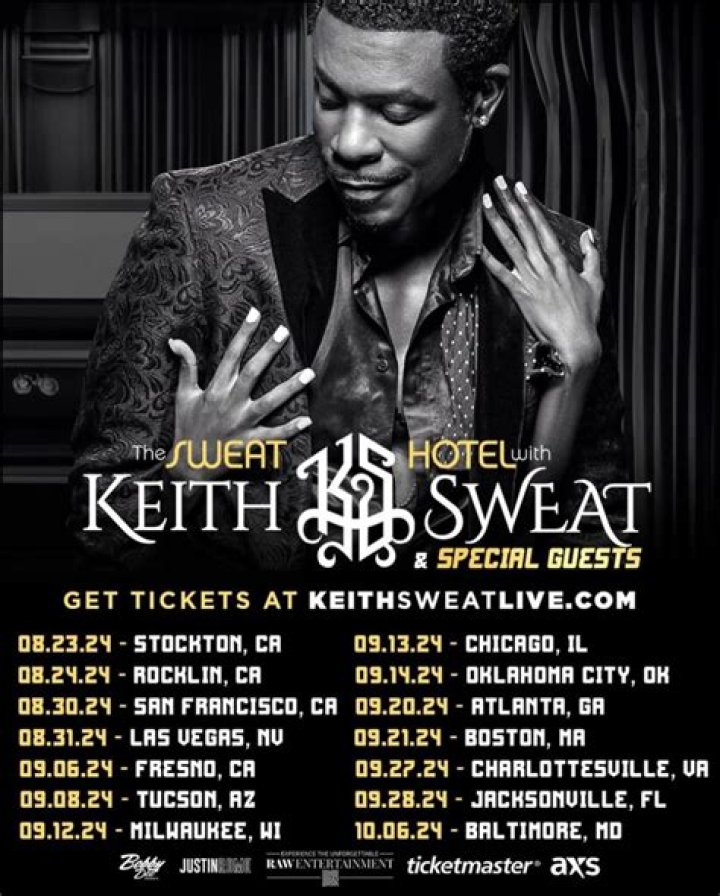 Keith Sweat Concert Tickets 2024, Tour Dates, Locations, and More